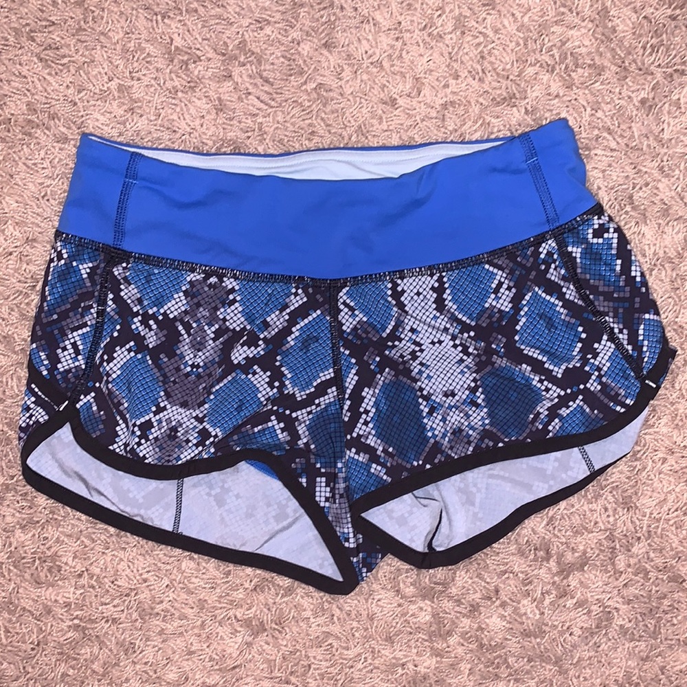 Rare blue snack print shorts